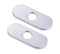 Confezione da 2 coperture per foro per lavello da cucina, in acciaio inossidabile 304, per lavelli a 3 fori, resistente alla ruggine, bocchetta decorativa per sigillare aperture inutilizzate, finitura