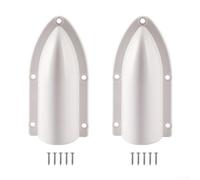 Confezione da 2 coperture per scarico della barca per una protezione efficace dello scafo e deviazione dell'acqua (bianco)