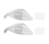 Confezione da 2 coperture protettive per fotocamere panoramiche ad alta trasmittanza ottica, rivestimento durevole di facile installazione, lenti antiriflesso incluse, protezione per fotocamera