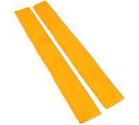 Confezione da 2 coperture protettive per tavola da surf per kayak, barca a remo, antiscivolo, in fibra elastica, colore nero, rosso, blu, arancione, lunghezza 24 cm (arancione)