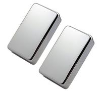 Confezione da 2 coperture sigillate per pickup humbucker per chitarra elettrica, color argento