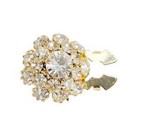 Confezione da 2 copribottoni con strass da donna, 2 cm, staccabili, per camicia, gioielli, bottoni decorativi per abbigliamento, spille di sicurezza, spille per coprire spille