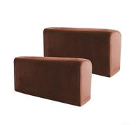 Confezione da 2 coprisedia con funzione antiscivolo, perfetti per uso domestico ed eventi (colore caffè)