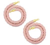 Confezione da 2 corde retrattili VIP per il controllo della folla, lunghezza 2,4 m, ideali per hotel, teatri, eventi e luoghi pubblici