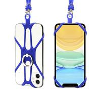 Confezione da 2 cordini a tracolla per telefono cellulare con tracolla regolabile e impugnatura ad anello per telefono, cordino universale per smartphone per iPhone, per intorno al collo, compatibile