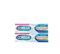 Confezione da 2 Coreg-a Neutrale Insapore, Extra forte, Colla Dentale, Colla Adesiva, Tenuta per Tutto il Giorno, Maggiore Comfort, 40 g x 2 = 80 gr