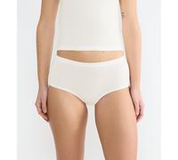 Sloggi Go Sense Highwaist 2p Slip, Bianco Seta, M (Pacco da 2) Donna