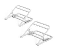 Confezione da 2 cunei sotto il materasso, ascensore per materasso in metallo con design regolabile in 4 altezze per un comfort personalizzato, capacità di peso fino a 68 kg sotto il materasso