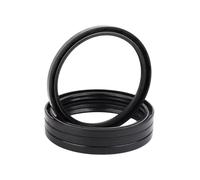 Confezione da 2 Cuscinetti a labbra con scheletro TC in NBR, Diametro interno 30mm, Diametro esterno 50mm, Altezza 6mm per albero rotativo, 30x50x6mm