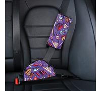 Confezione da 2 cuscinetti per cintura di sicurezza per auto, morbido cuscino per cintura di sicurezza con dispositivo di regolazione della cintura di sicurezza per bambini (Stazionario)