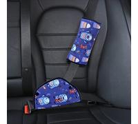 Confezione da 2 cuscinetti per cintura di sicurezza per auto, morbido cuscino per cintura di sicurezza con dispositivo di regolazione della cintura di sicurezza per bambini (Pecorella)
