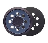 Confezione da 2 cuscinetti per levigatrice orbitale numero parte DWE64233 N329079, 12,7 cm, 8 fori, con gancio e anello, ricambio compatibile con levigatrice orbitale casuale DeWalt DWE6423 DWE6423K