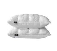 Confezione da 2 Cuscini da Letto in Velluto di Piume, Cuscini per Dormienti Super Comfort, Cuscini Morbidi di qualità per Hotel, Dimensioni Standard per Chi Dorme sul Collo, Lato, Pancia, Schiena,