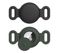 Confezione da 2 custodie Airtag per collare per cani e gatti, custodia protettiva in silicone per collare per cani e gatti, copertura per Apple Air Tag GPS Tracking Finder accessori