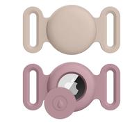 Confezione da 2 custodie Airtag per collare per cani e gatti, custodia protettiva in silicone per collare per cani e gatti, copertura per Apple Air Tag GPS Tracking Finder accessori