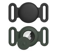 Confezione da 2 custodie Airtag per collare per cani e gatti, custodia protettiva in silicone per collare per cani e gatti, copertura per Apple Air Tag GPS Tracking Finder accessori
