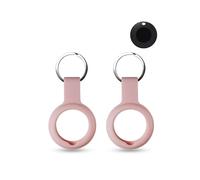 Confezione da 2 custodie in silicone per Lifemate Life Tag Anti-Loss Tracker, cover Full Protection (adatta per anziani, animali domestici, zaino, bagagli, bambini, chiavi), antigraffio, rosa