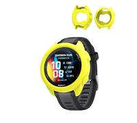 Confezione da 2 custodie protettive in silicone per Garmin Forerunner 165, antiurto, antigraffio, protezione per lo schermo leggera, colore: giallo