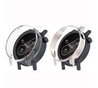 Confezione da 2 custodie protettive per CMF Watch Pro 2, custodia rigida in policarbonato con lunetta antiurto a prova di goccia, custodia per smartwatch CMF Watch Pro 2, unisex, trasparente e luce