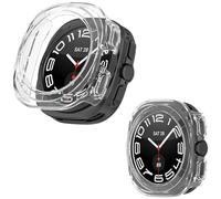 Confezione da 2 custodie protettive per Galaxy Watch Ultra 47 mm, cover protettiva rigida in policarbonato antiurto a prova di caduta per Samsung Galaxy Watch Ultra Accessori per smartwatch (bianco