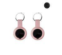 Confezione da 2 custodie protettive per portachiavi MiLi Air Tracker, in silicone, resistenti ed eleganti, impermeabili, anti-caduta, per cani e gatti, rosa