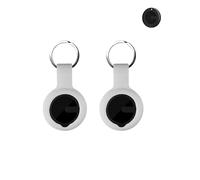 Confezione da 2 custodie protettive per portachiavi MiLi Air Tracker, in silicone, resistenti ed eleganti, impermeabili, anti-caduta, per cani e gatti, colore bianco