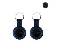 Confezione da 2 custodie protettive per portachiavi MiLi Air Tracker, in silicone, resistenti ed eleganti, impermeabili, anti-caduta, per cani e gatti, blu