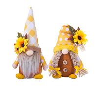 Confezione da 2 decorazioni per il Ringraziamento raccolto gnomo peluche scandinavo Tomte elfo svedese Tomte gnomi nani Decor regali
