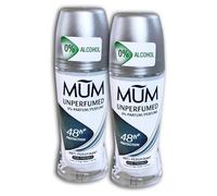 Confezione da 2 deodoranti MUM Roll-On senza profumo, 2 x 50 ml
