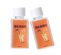 Confezione da 2 detergenti per superfici in ottone per rimuovere l'ossidazione del sassofono, per trombone e rivestimento protettivo in ottone