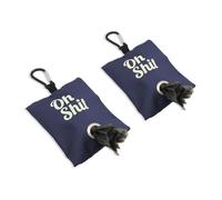 Confezione da 2 dispenser per sacchetti per cani con clip, porta cagnolino per guinzagli, dispenser per sacchetti per cani, custodia per cani, custodia per cani, tessuto leggero per animali domestici