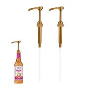Confezione da 2 dispenser per sciroppo per bottiglie di caffè e cocktail, facile da pulire, resistente, per bottiglie da 750 ml/1 litro (compatibile Torani, DaVinci), accessori per baristi e cucina