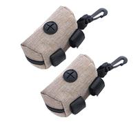 Confezione da 2 dispenser sacchetto per escrementi cane, supporto portatile per sacchi, adatto a qualsiasi guinzaglio per cani