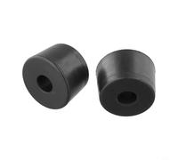 Confezione da 2 distanziatori per pila di pesi in gomma con interno ammortizzante per palestra domestica 20 mm, rondelle diametro commerciale, nero