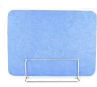 Confezione da 2 divisori da scrivania per la privacy, pannelli di protezione dagli starnuti blu, 30 x 90 cm, riduzione del rumore e schermatura di distrazione visiva, per postazioni di lavoro, ufficio
