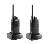 Confezione da 2 Dynascan EU-85 Confezione da 2 walkie-talkie robusti certificati IP55 con batteria ad alta capacità da 2200 mAh