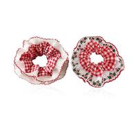 Confezione Da 2 Elastici Per Capelli A Quadretti Rossi, Elastici Per Capelli Creativi E Alla Moda, Elastici Per Capelli, Copricapo Alla Moda Per Donna, Accessori Per Capelli