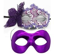 Confezione da 2 eleganti decorazioni laterali con farfalla nera, accessori per feste in maschera per donne