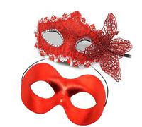 Confezione da 2 eleganti decorazioni laterali con farfalla nera, accessori per feste in maschera per donne