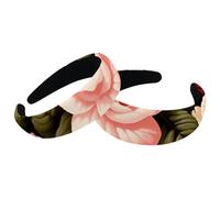 Confezione da 2 fasce larghe in poliestere da donna, tre colori, con rose, alla moda, antiscivolo, per ragazze e donne, accessori per capelli