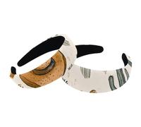 Confezione da 2 fasce larghe per capelli, cappellini da cowboy selvaggi occidentali, cactus nel deserto, imbottiti, fasce spesse da donna, fascia elastica per capelli, fascia per capelli a turbante