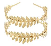 Confezione Da 2 Fasce Per Capelli A Forma Di Foglia, Fasce Per Capelli Retrò In Metallo, Fasce Elei, Copricapo Da Sposa, Accessori Di Abbigliamento