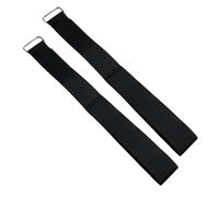 Confezione da 2 Fascette fermacavo con fibbia in metallo resistente, gancio e occhiello, riutilizzabili (6 cm x 130 cm)