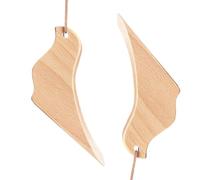 Confezione da 2 fermaporta in legno, cunei antiscivolo, design creativo, fissaggio rapido per un uso sicuro su qualsiasi pavimento, non scivola