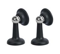 Confezione da 2 fermaporta magnetici, autoadesivi 3 m, resistenti, con chiusura magnetica, protezione per casa, patio, ufficio (nero)