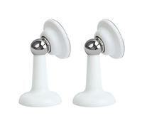 Confezione da 2 fermaporta magnetici, autoadesivi 3 m, resistenti, con chiusura magnetica, protezione per casa, patio, ufficio (bianco)