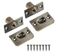 Confezione da 2 fermi a sfera per porte interne, con cuscinetti a molla a rullo, regolabili, per armadi, ante dell'armadio, armadio (bronzo verde)