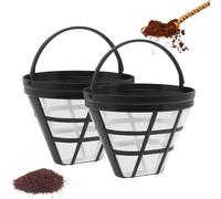Confezione da 2 filtri da caffè a cono n. 4 per Ninja - Ricambio riutilizzabile in stile cestino, compatibile con macchine da caffè CFP301 e CFP201