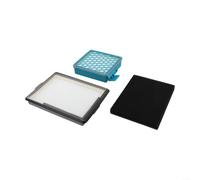 Confezione da 2 filtri di ricambio al carbonio e HEPA per Miele Blizzard CX1 e Boost CX1, compatibili con la parte 11639240, SF-HY 60, cattura peli e polvere di animali domestici (1 set)