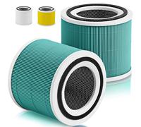Confezione da 2 filtri di ricambio Core 300 compatibili con purificatore d'aria Levoit Core 300, Core 300S, Core300-P, Core300-RF-TX 3 in 1 H13 True HEPA e filtro ai carboni attivi, verde